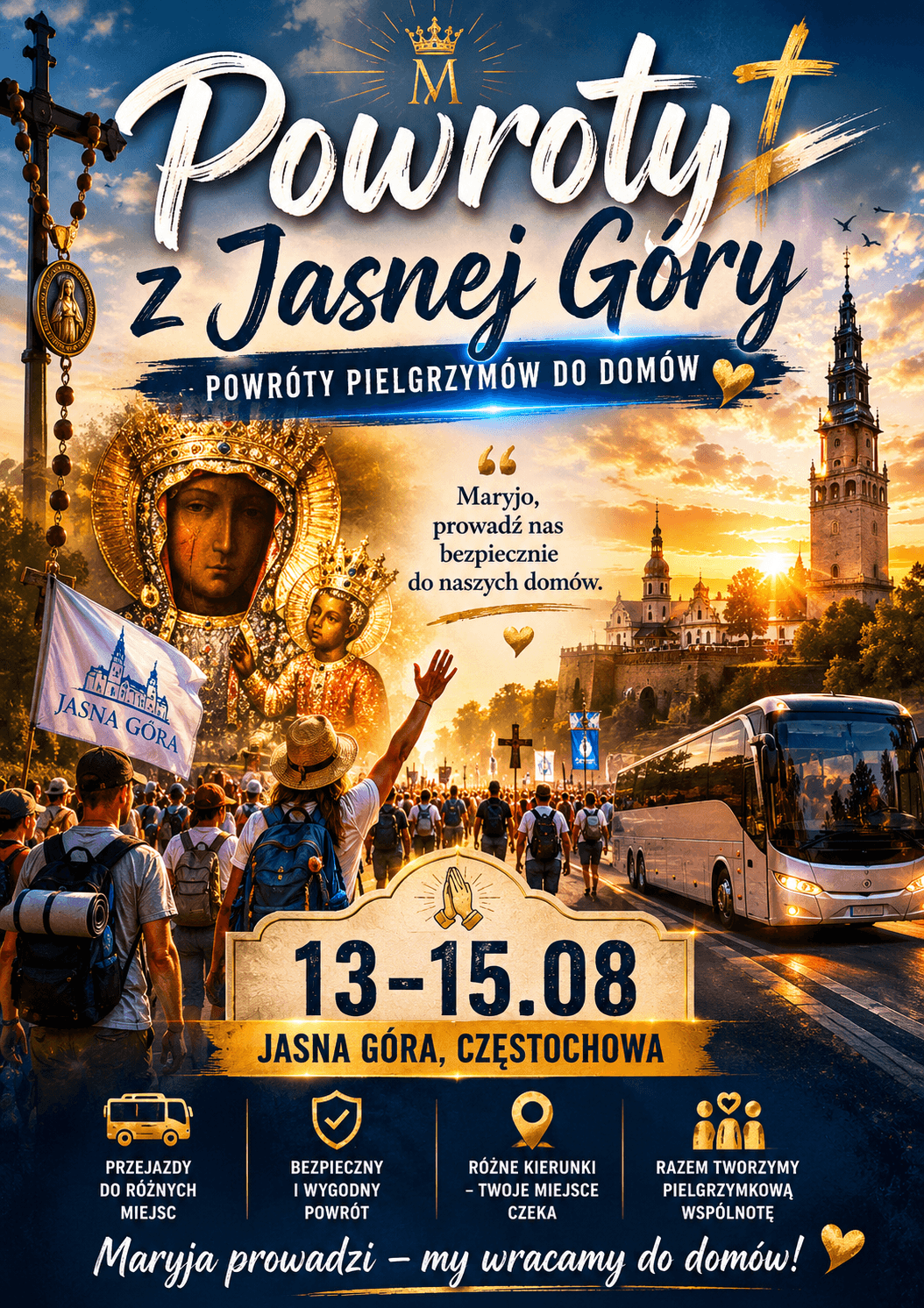 Piesza Pielgrzymka — dowóz na start (Wiślica)